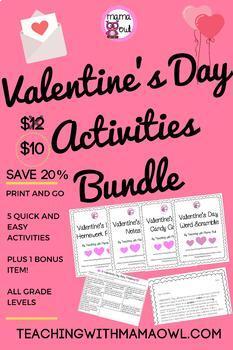 Preview of Valentine's Day Activities Bundle
