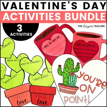 Preview of Valentine's Day Activities Bundle: Crafts Writing Activity Bulletin Board