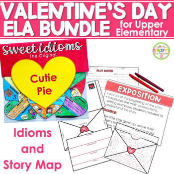 Preview of Valentine's Day Activities Bundle | ELA | Crafts & Bulletin Board