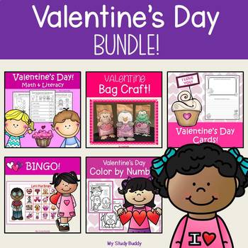 Preview of Valentine's Day Activities Bundle | Kindergarten