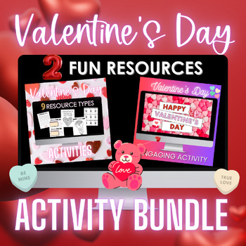 Preview of Valentine's Day Activities Bundle | Middle & High School | Fun & Engaging