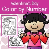 Valentine's Day Color by Number 11-20 (Kindergarten Math A