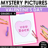 Valentine's Day Activities Coordinate Graphing Mystery Pic