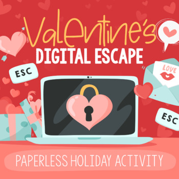 Preview of Valentine's Day Activities DIGITAL Escape Room | Google Slides™ & PowerPoint