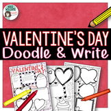 Valentine's Day Activities - Doodle and Write