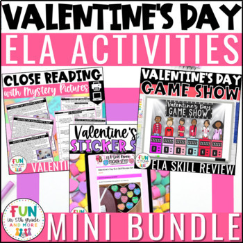 Preview of Valentine's Day Activities ELA Bundle