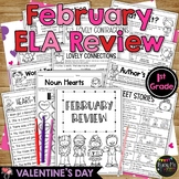 Valentines Day Activities ELAR REVIEW for 1st Grade No Pre