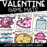 Valentine's Day Activities | Editable Valentine Game Mats