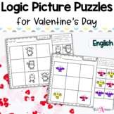 Valentine's Day Activities | Logic Picture Puzzles