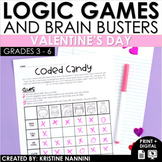 Valentine's Day Activities | Logic Puzzles Brain Teasers |  Math