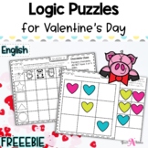 Valentine's Day Activities | Logic Puzzles FREEBIE