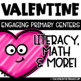 February Activities Valentine's Day Centers Reading Math C