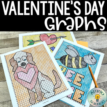 Preview of Valentine's Day Activities Middle School Math - Coordinate Graphing Pictures