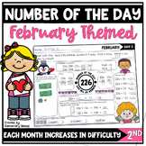 Valentine's Day Activities Number of the Day Worksheets