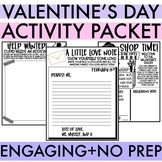 Valentine's Day Activities Packet (Print & Digital) {Acros