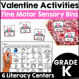 Valentine's Fine Motor Skill Activities Sensory Bin Litera