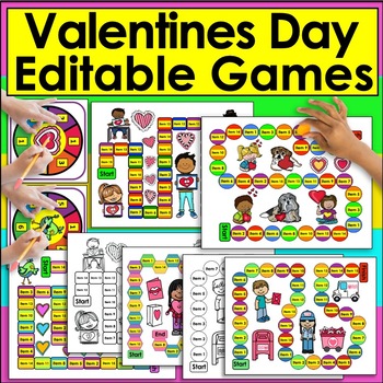 Preview of Valentine's Day Activities Sight Word Games EDITABLE for Any List