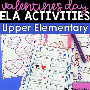 Preview of Valentine's Day Activities - Valentine's Day ELA Activities - Upper Elementary