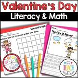 Valentine's Day Activities - Printable Literacy and Math A