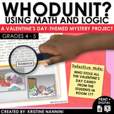 Valentine's Day Activities - Whodunit Mystery Math Project