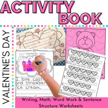 Preview of Valentine's Day Activities | Making Words | Writing | Mystery Math Picture