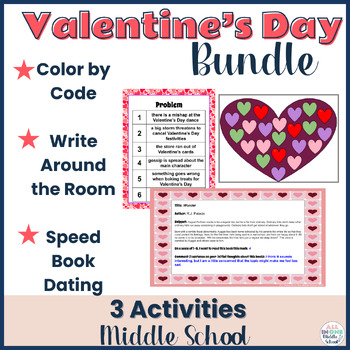 Preview of Valentine's Day Activities for Middle School Bundle