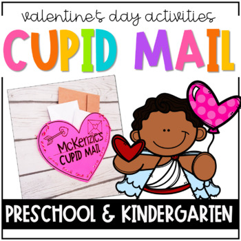 Preview of Cupid's Mail Valentine's Day Writing Activities for Preschoolers