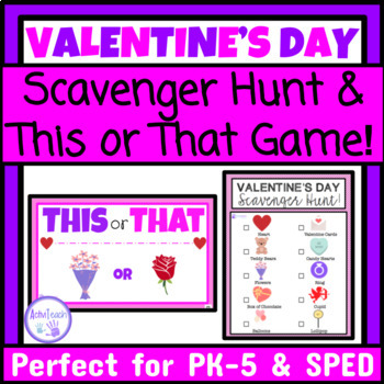 Valentine's Day Activities For Special Ed Elementary Scavenger Hunt 