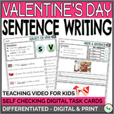 Valentine's Day Activities for Writing Sentences & Sentenc