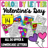 Valentine's Day Activity- ALPHABET COLORING PAGES- Pre-K, 