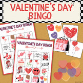 Valentine's Day Activity BINGO - 25 Different Boards & Cal