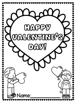 Preview of Valentine's Day Activity Booklet (PRINT AND GO)