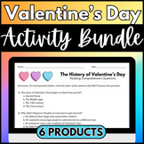 Valentine's Day Activity Bundle | Agenda | BINGO | Reading