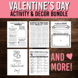 Valentine's Day Activity Bundle | February Writing Activit