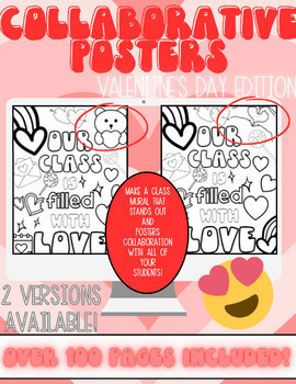 Preview of Valentine's Day Activity-Collaborative Posters