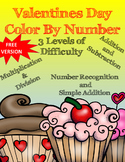 Valentine's Day Activity Color by Number