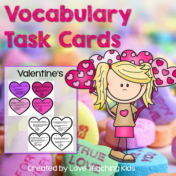 Preview of Valentine's Day Activity Context Clues Task Cards