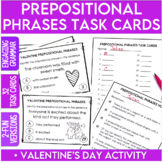 Valentine's Day Activity - Grammar Task Cards & Prepositio