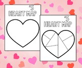 Valentine's Day Activity - Heart Map (2 Different Versions)