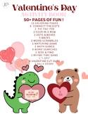 Valentine's Day Activity Kit, Coloring, Counting, tic-tac-