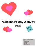 Valentine's Day Activity Pack (Math, Drawing, Coloring, an