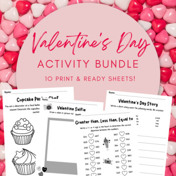Preview of Valentine's Day Activity Packet | Ready to Use, No Prep | Early Finishers
