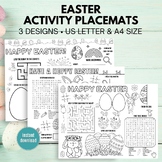 Easter Activity Placemats - 3 Easter Activity Sheets