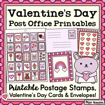 Printable Postage Stamps Cards and Envelopes for Post Office