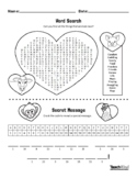 Valentine’s Day Activity: What Do Animals Love? Word Search