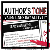 Valentine's Day Activity for Middle School ELA | Author's Tone