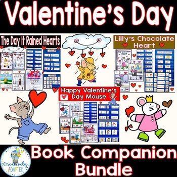 Preview of Valentine's Day Adapted Book Companion Bundle