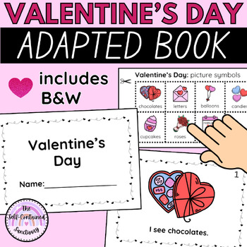 Preview of Valentine's Day Adapted Book | Communication Board | Picture Symbols