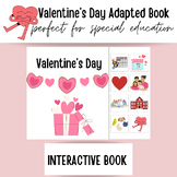 Valentine's Day Adapted Book for Special Ed - Interactive 