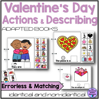 Preview of Valentine's Day Adapted Books Actions and Describing Speech Special Education